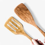 Utensil Set Solid Teak Scratch-Resistant 9-Piece