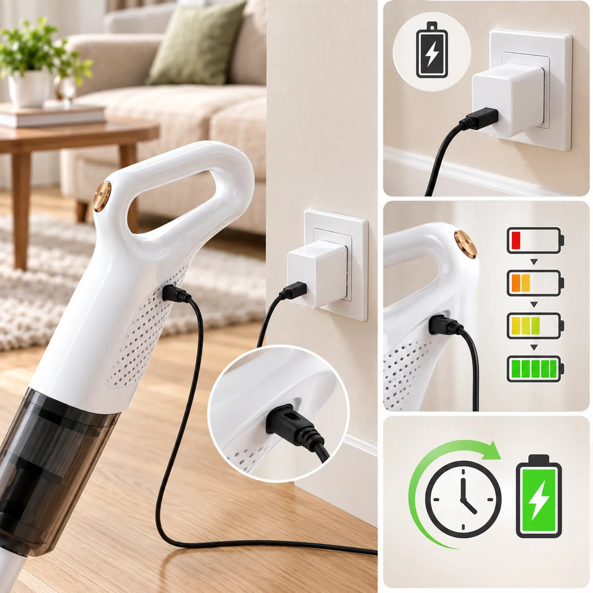 Vacuum Cleaner Cordless 2-in-1 Mop & Vacuum