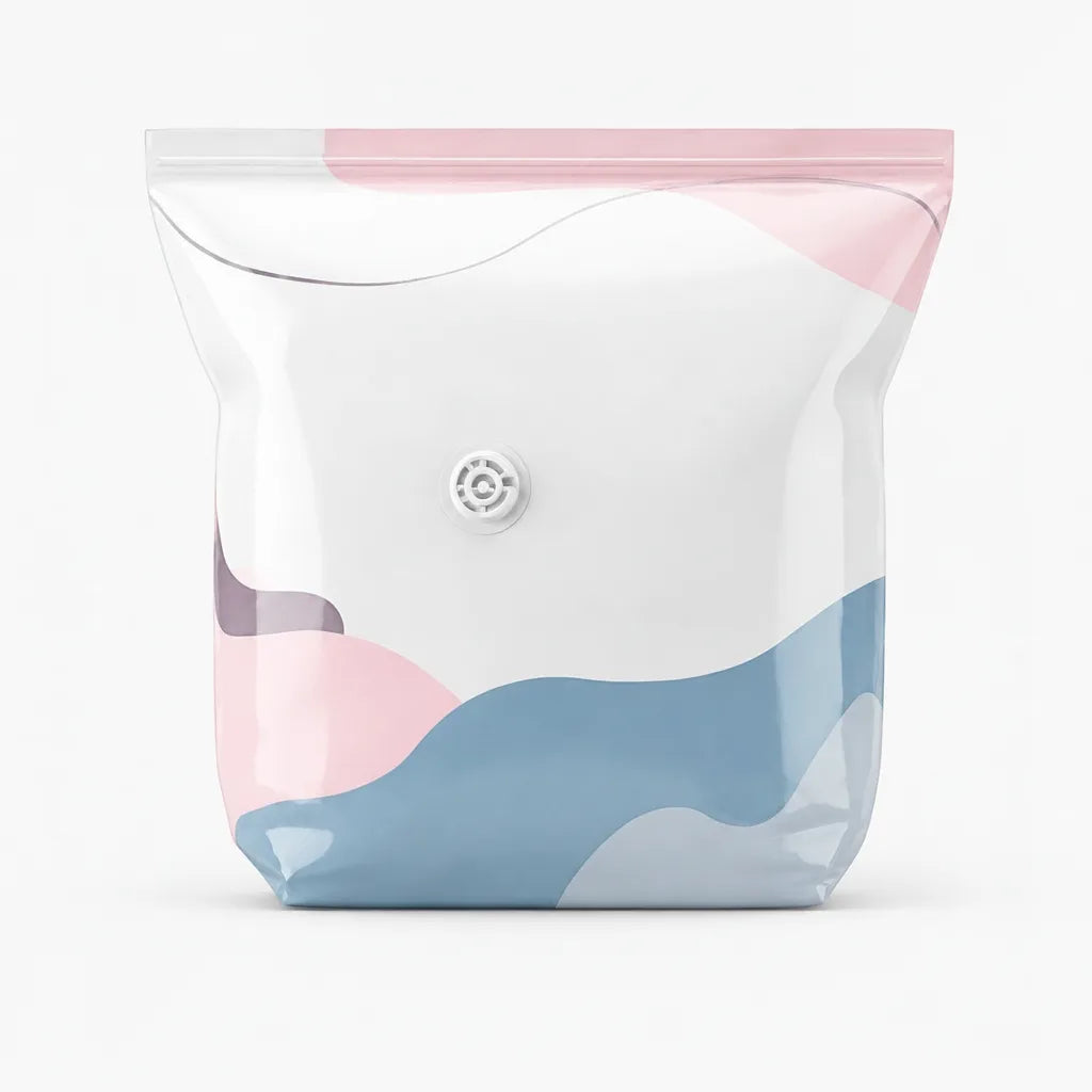 Vacuum Storage Bags No-Pump Valve Reusable & Water-Resistant