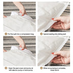 Vacuum Storage Bags Space-Saving Hand Pump Included