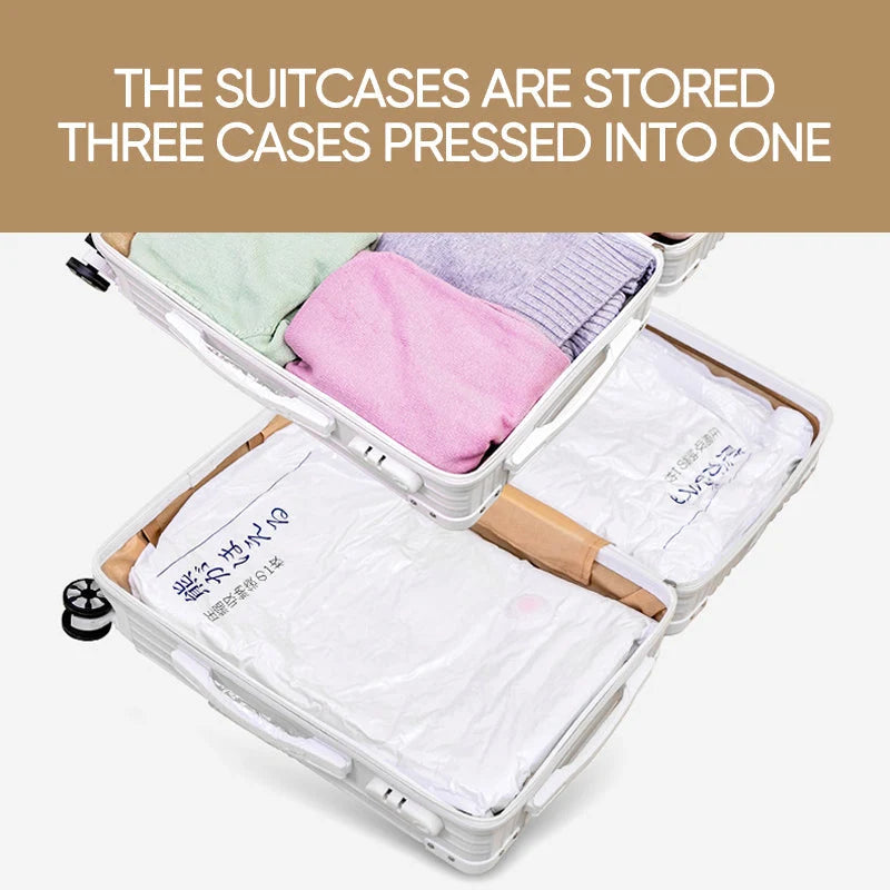 Vacuum Storage Bags Space-Saving Hand Pump Included