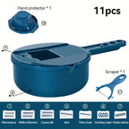 Vegetable Chopper 12 Functions Interchangeable Blades