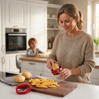 Vegetable Chopper Dual Stainless Steel Blades Integrated Container
