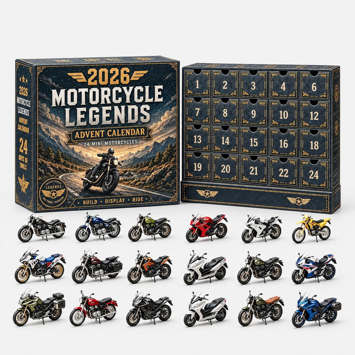 Vehicle Advent Calendar 24 Cast Metal Models