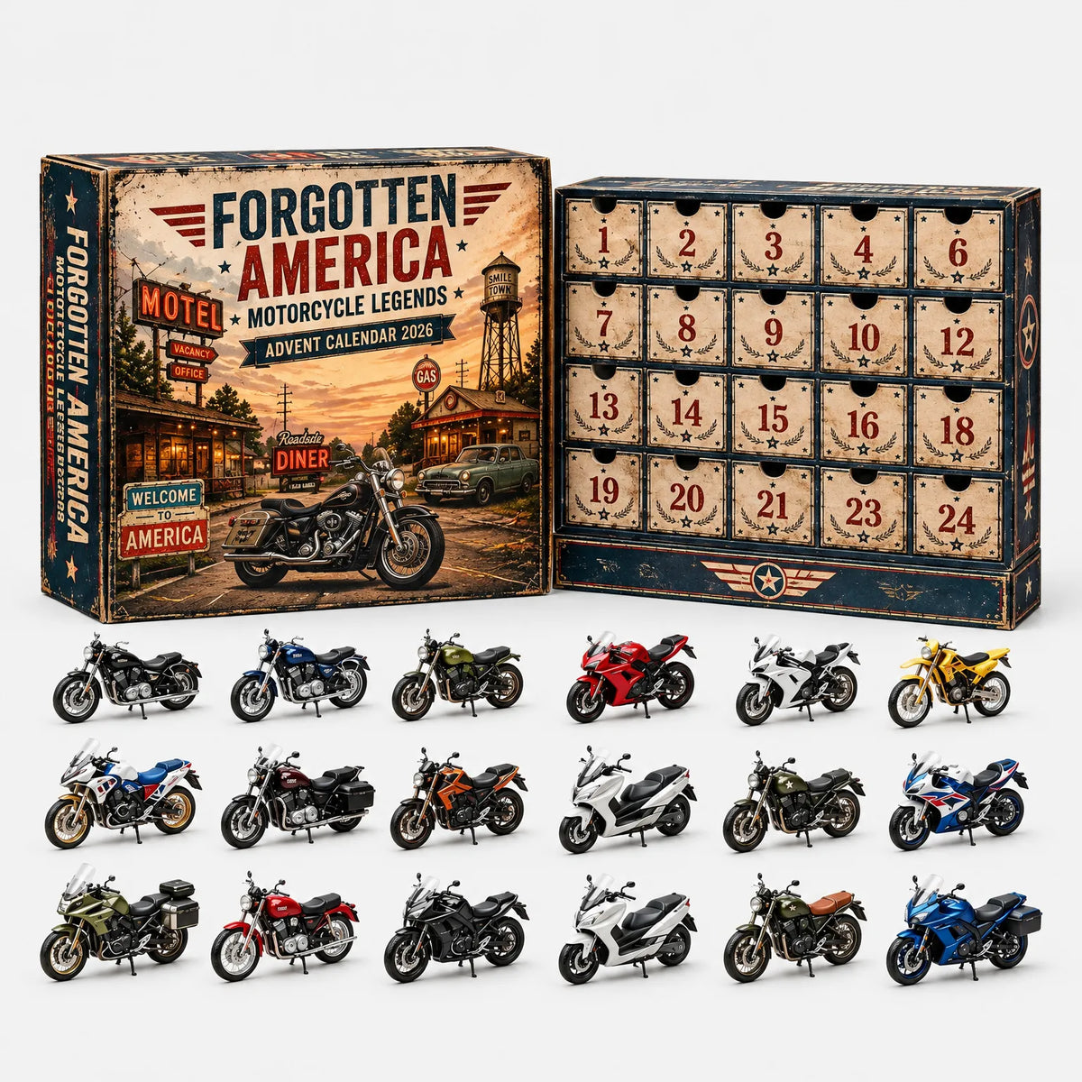 Vehicle Advent Calendar 24 Cast Metal Models