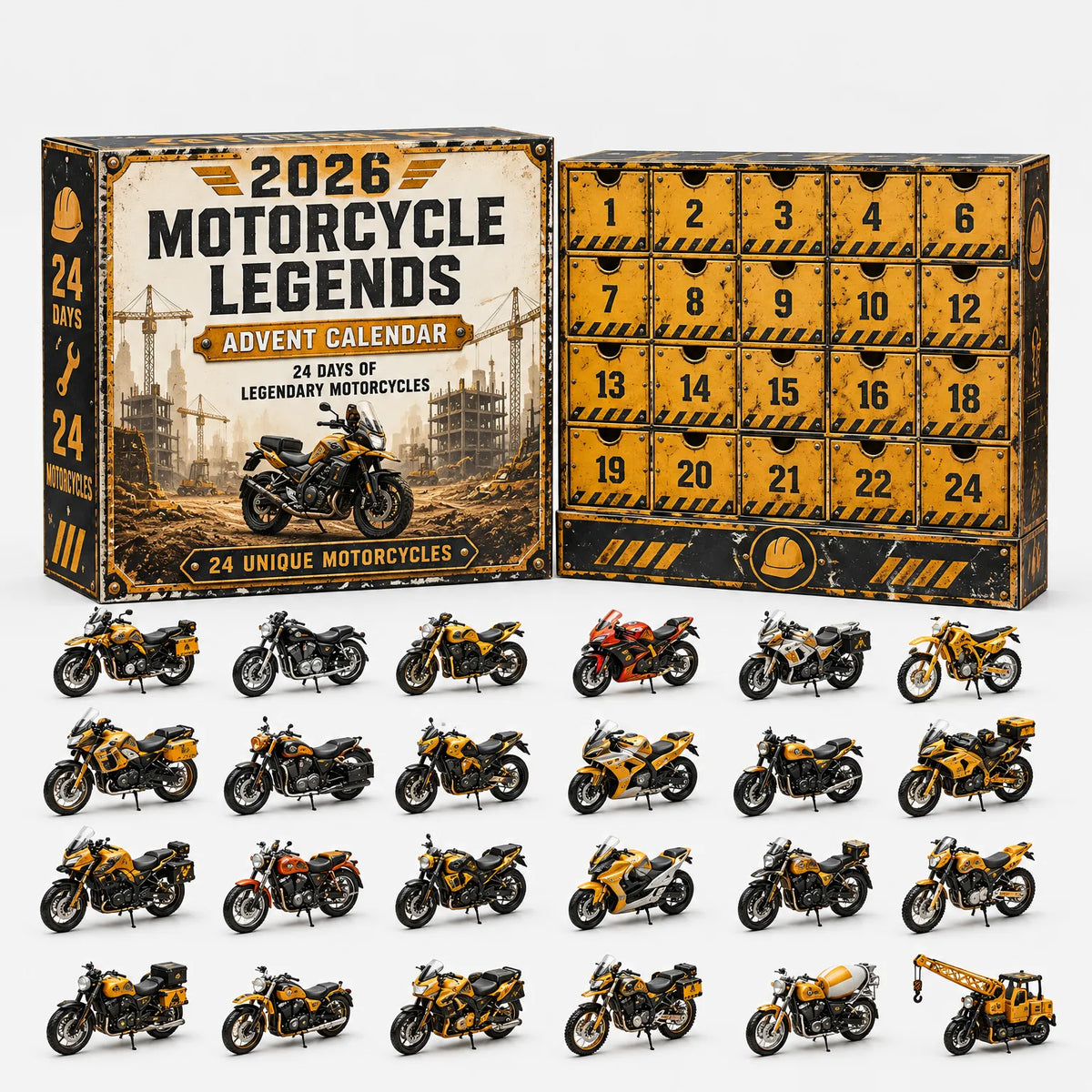 Vehicle Advent Calendar 24 Cast Metal Models