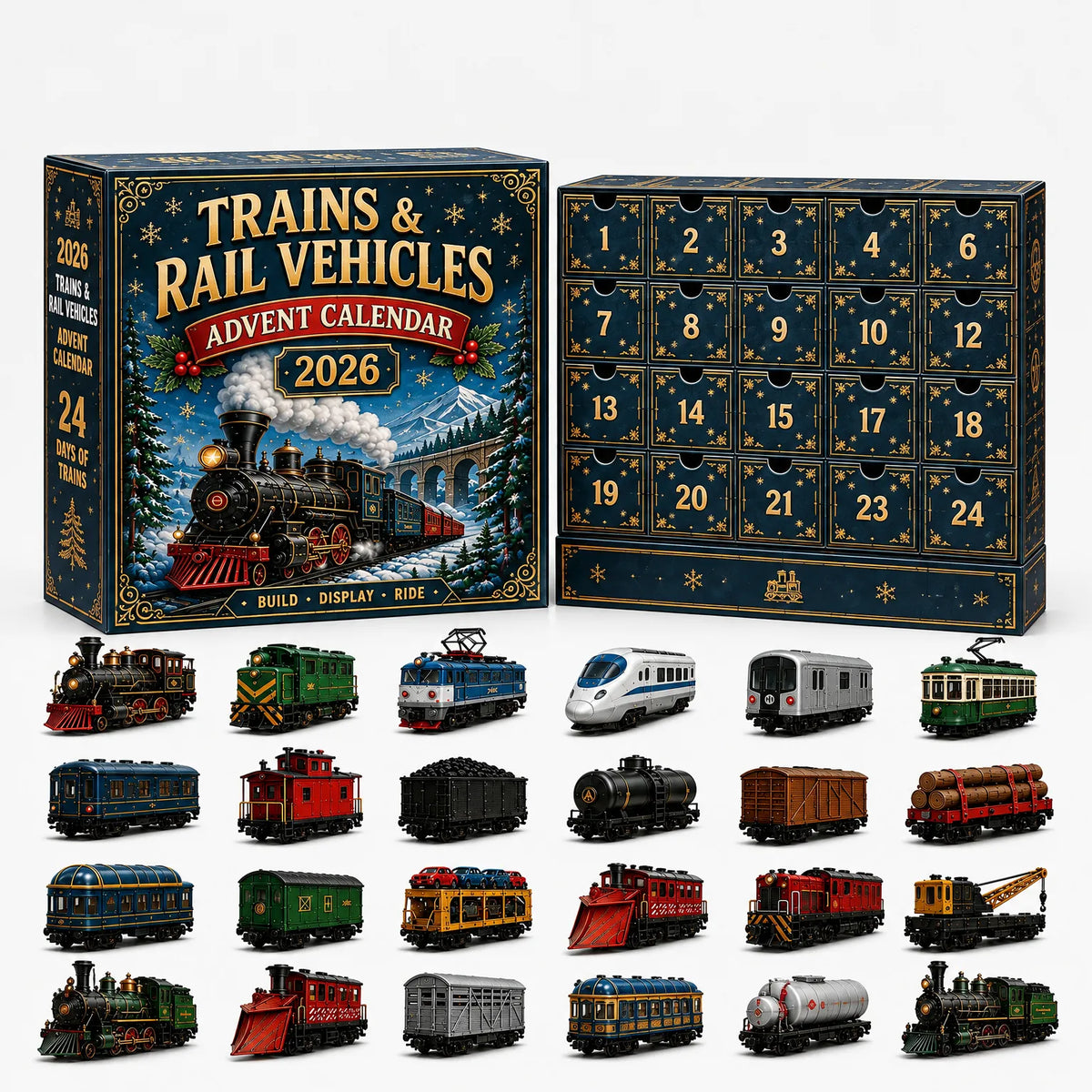 Vehicle Advent Calendar 24 Cast Metal Models