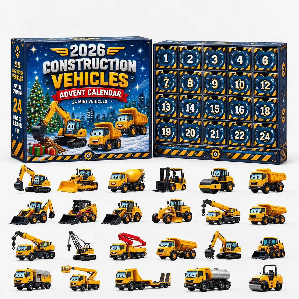 Vehicle Advent Calendar 24 Die-Cast Models