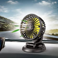 Vehicle Dashboard Fan 360 Degree Rotating Multi-Voltage