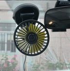 Vehicle Dashboard Fan 360 Degree Rotating Multi-Voltage
