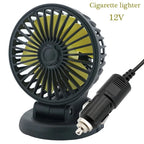 Vehicle Dashboard Fan 360 Degree Rotating Multi-Voltage