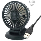 Vehicle Dashboard Fan 360 Degree Rotating Multi-Voltage