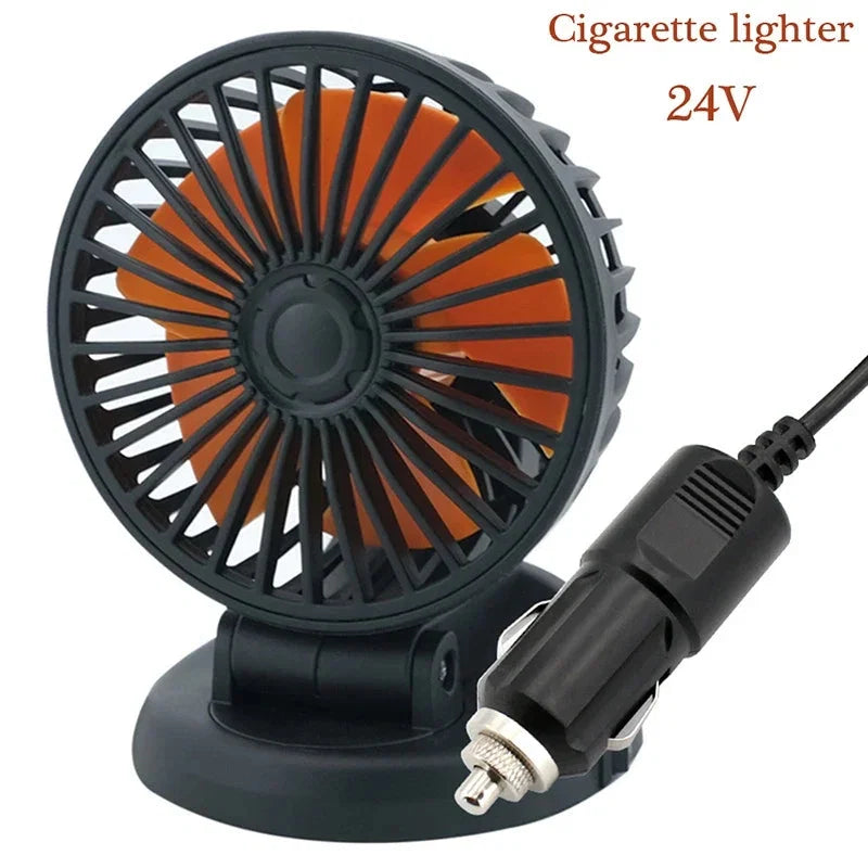 Vehicle Dashboard Fan 360 Degree Rotating Multi-Voltage
