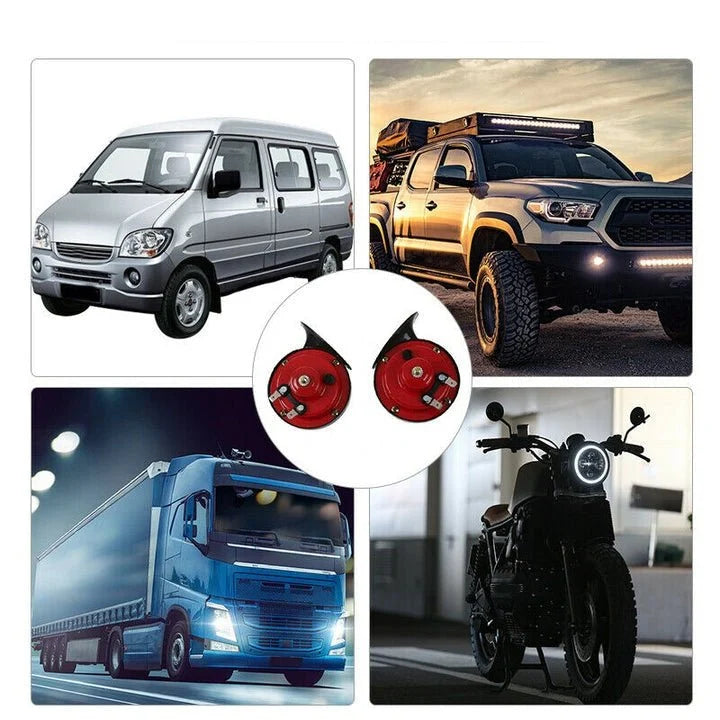 Vehicle Horn Loud Piercing Tone Universal Fit & Weatherproof