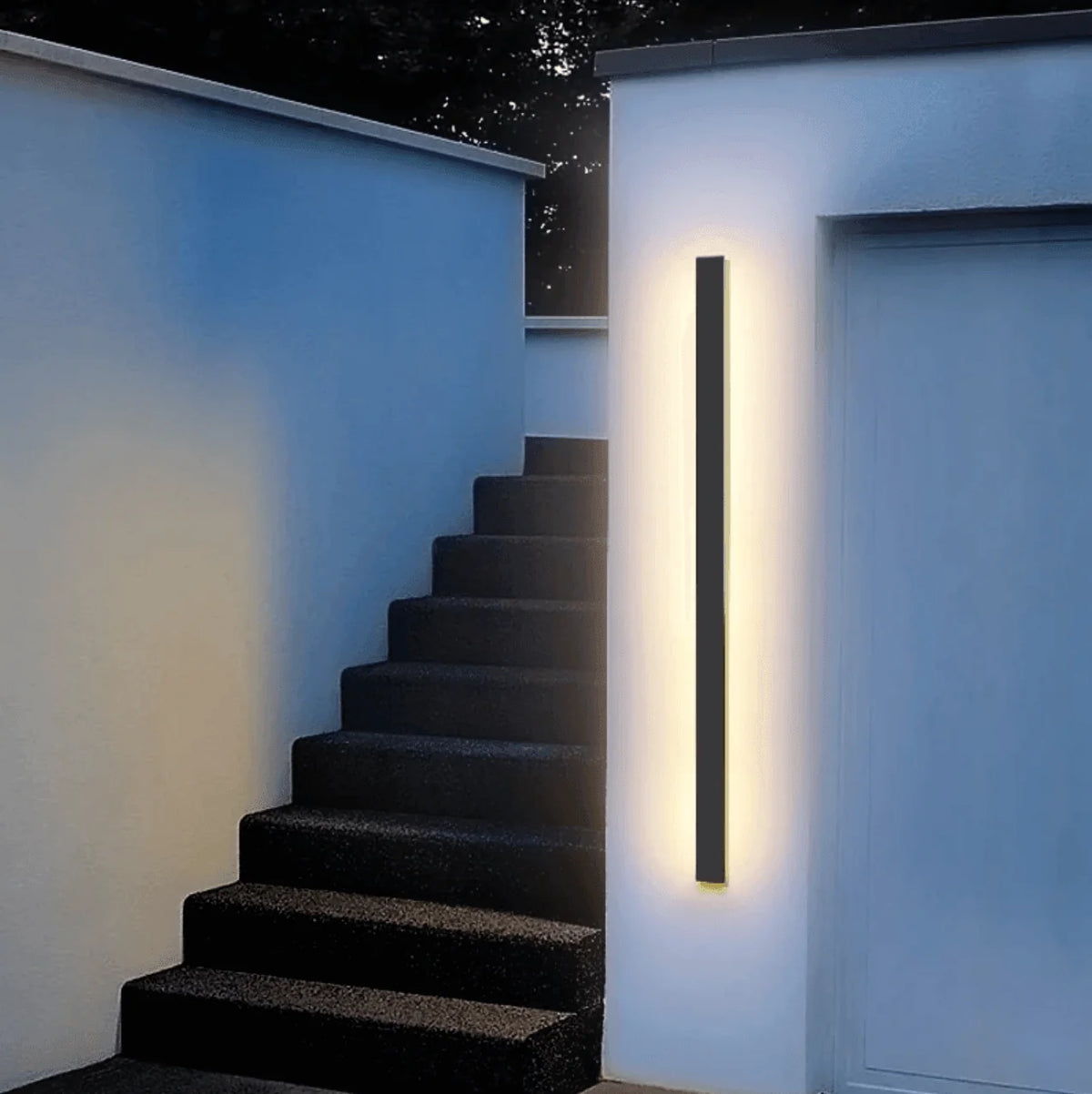 Vertical Wall Light LED IP65 Aluminum & Tempered Glass
