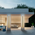Vertical Wall Light LED IP65 Aluminum & Tempered Glass