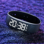 Vibrating Alarm Wristband LED Time Display Adjustable Silicone Band