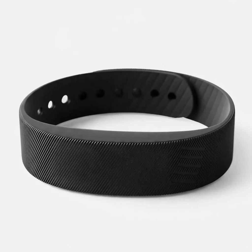 Vibrating Alarm Wristband LED Time Display Adjustable Silicone Band