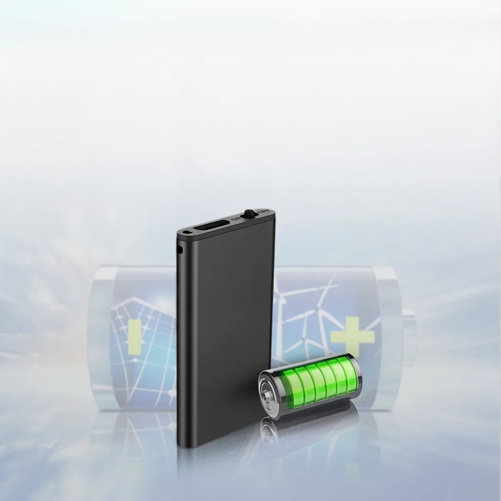 Voice Recorder Voice-Activated Ultra-Compact 50-Hour Battery