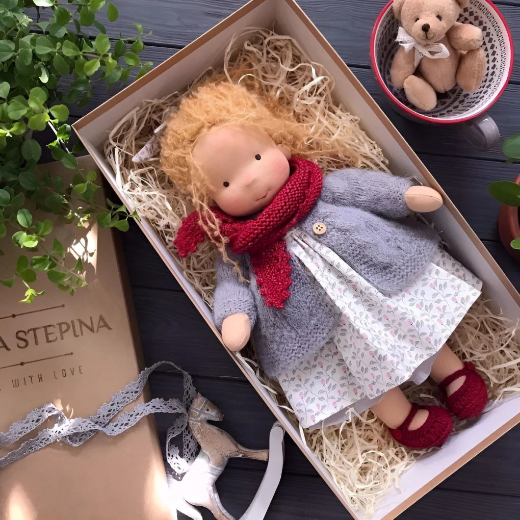 Waldorf Doll Cotton Exterior Wool Filling
