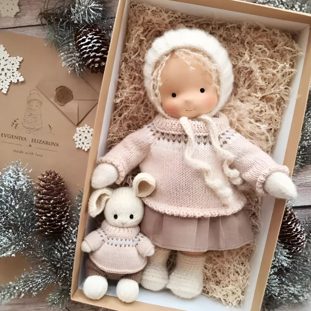 Waldorf Doll Cotton Exterior Wool Filling
