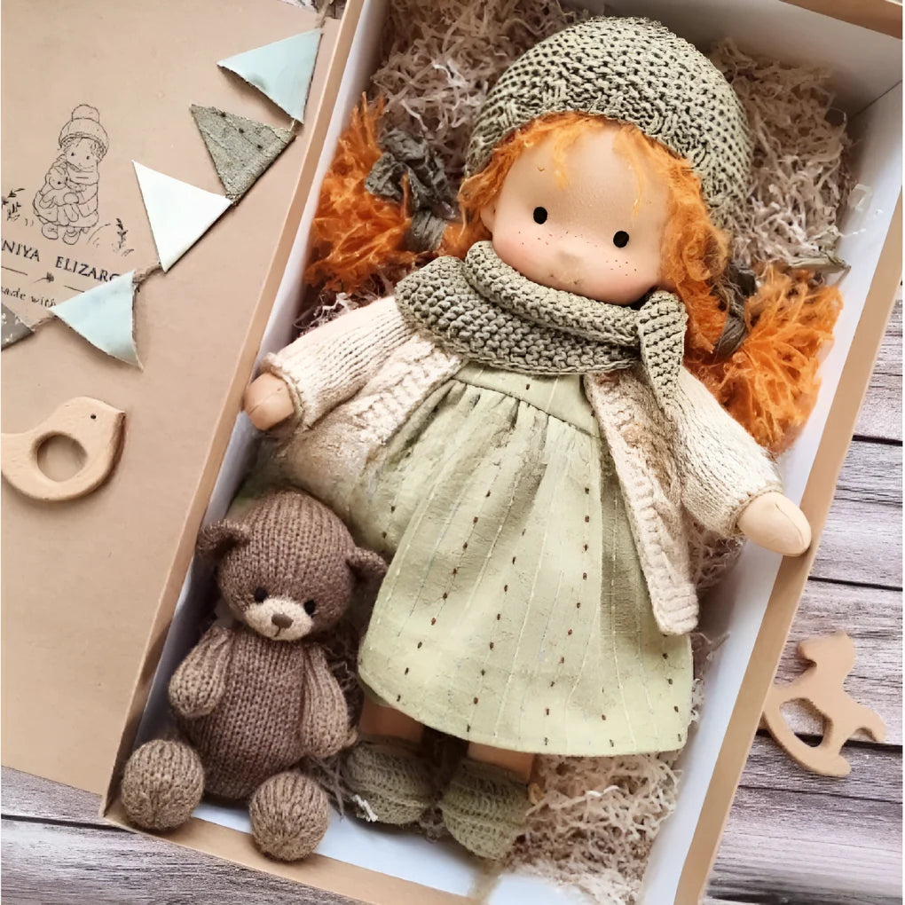 Waldorf Doll Cotton Exterior Wool Filling
