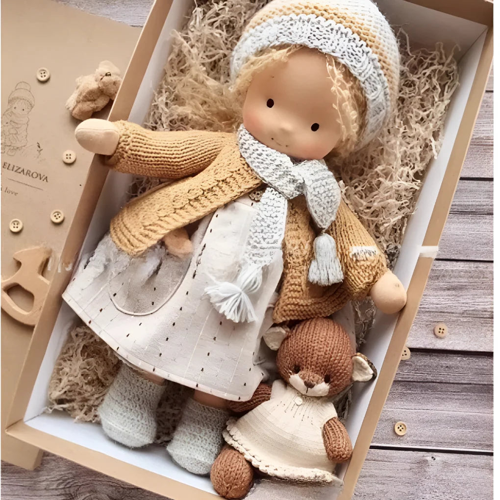 Waldorf Doll Cotton Exterior Wool Filling