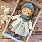 Waldorf Doll Cotton Exterior Wool Filling