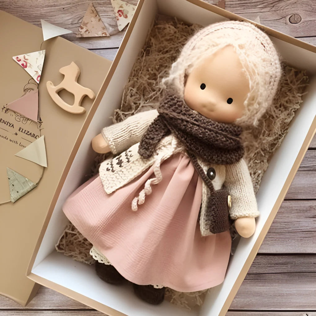 Waldorf Doll Cotton Exterior Wool Filling