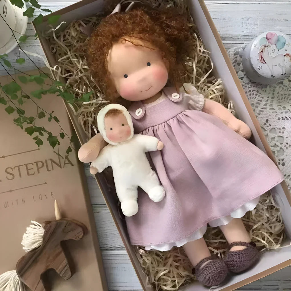 Waldorf Doll Cotton Exterior Wool Filling