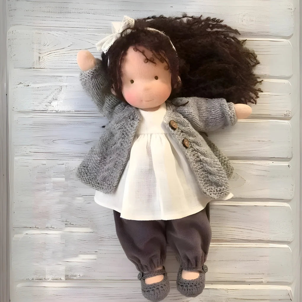 Waldorf Doll Cotton Exterior Wool Filling