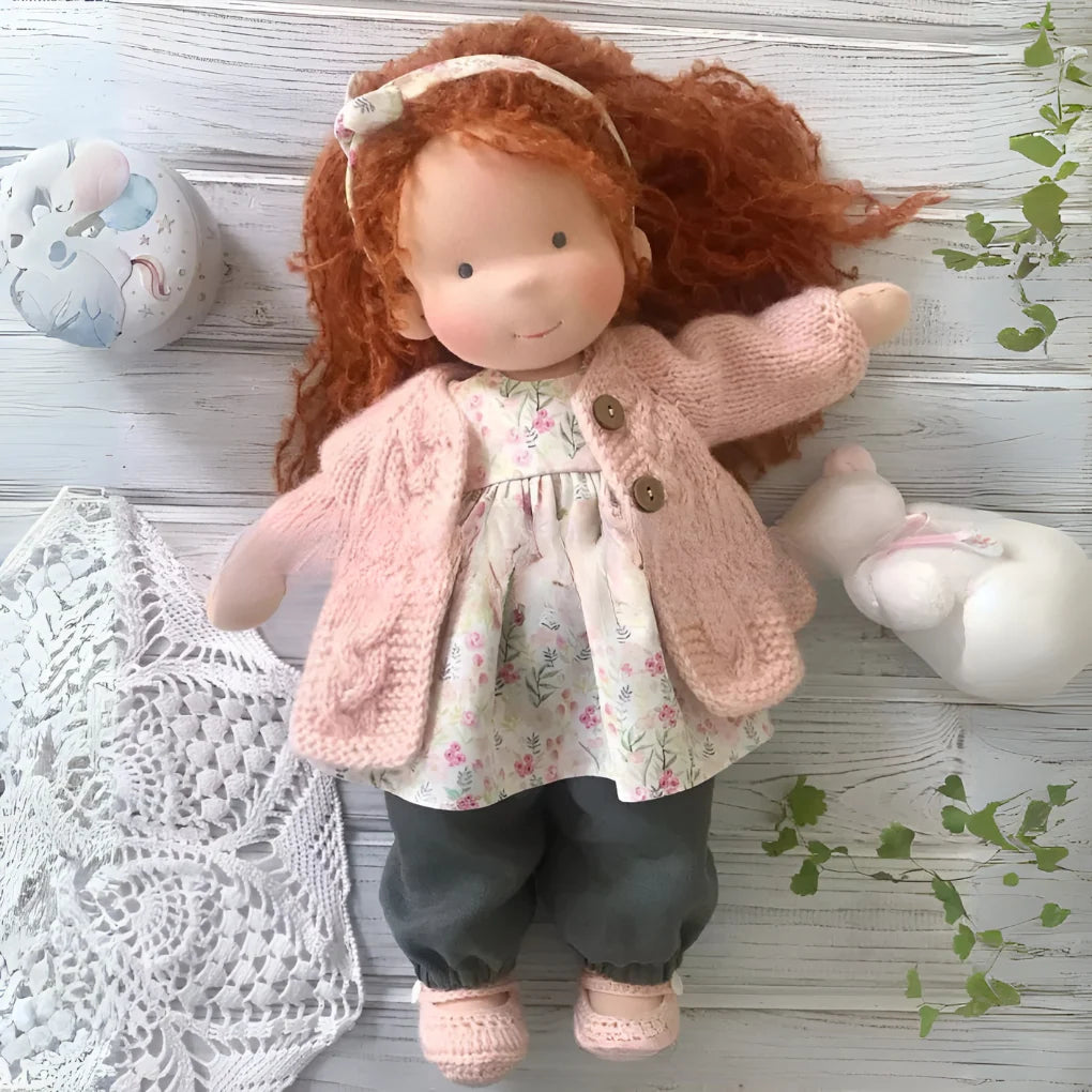Waldorf Doll Cotton Exterior Wool Filling