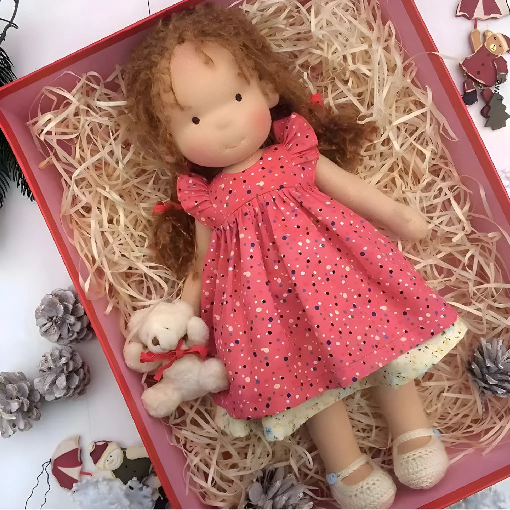 Waldorf Doll Cotton Exterior Wool Filling