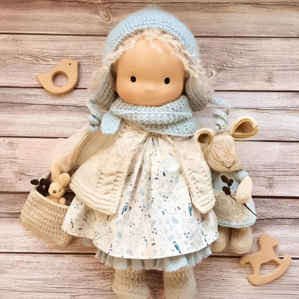 Waldorf Doll Cotton Exterior Wool Filling