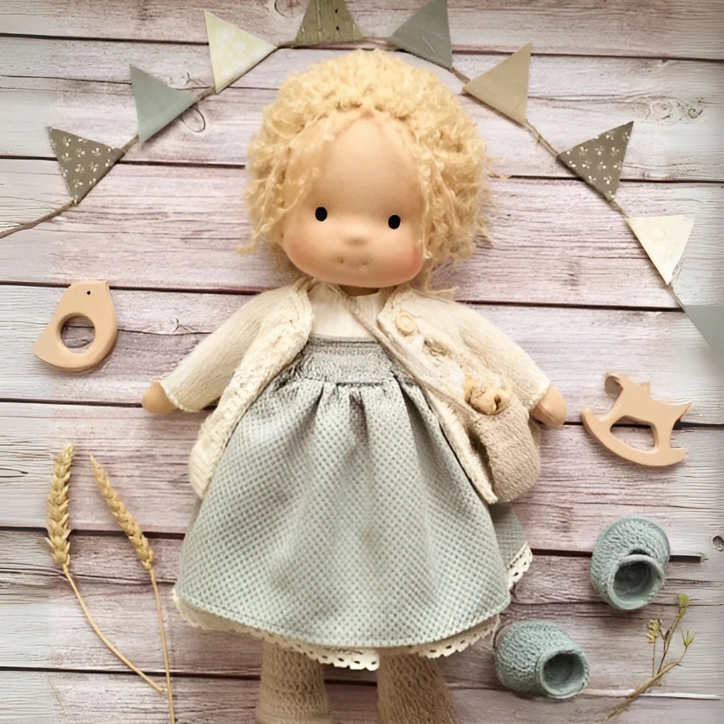 Waldorf Doll Cotton Exterior Wool Filling