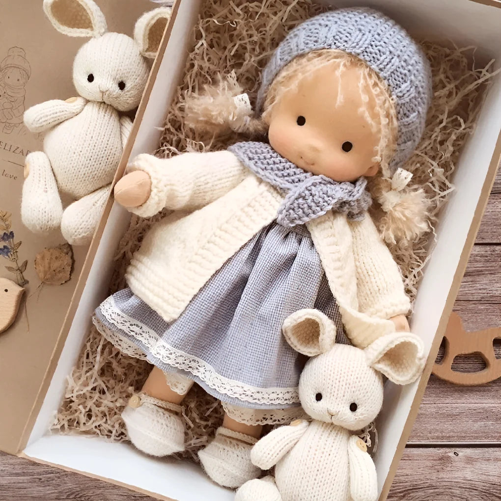 Waldorf Doll Cotton Exterior Wool Filling