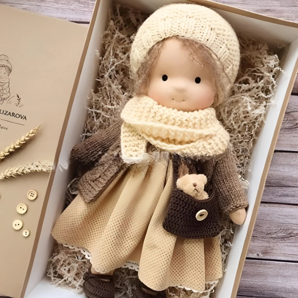 Waldorf Doll Cotton Exterior Wool Filling