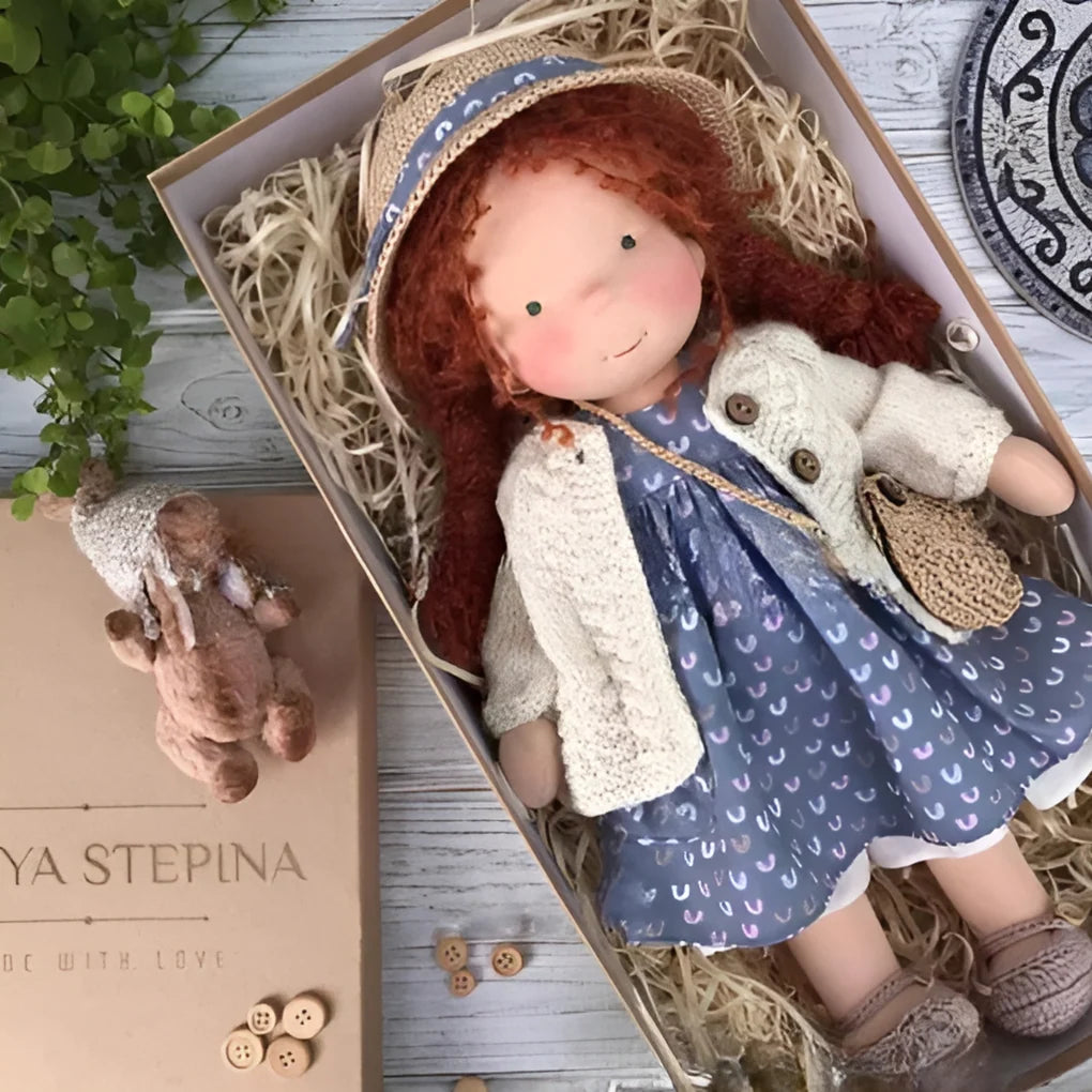 Waldorf Doll Cotton Exterior Wool Filling