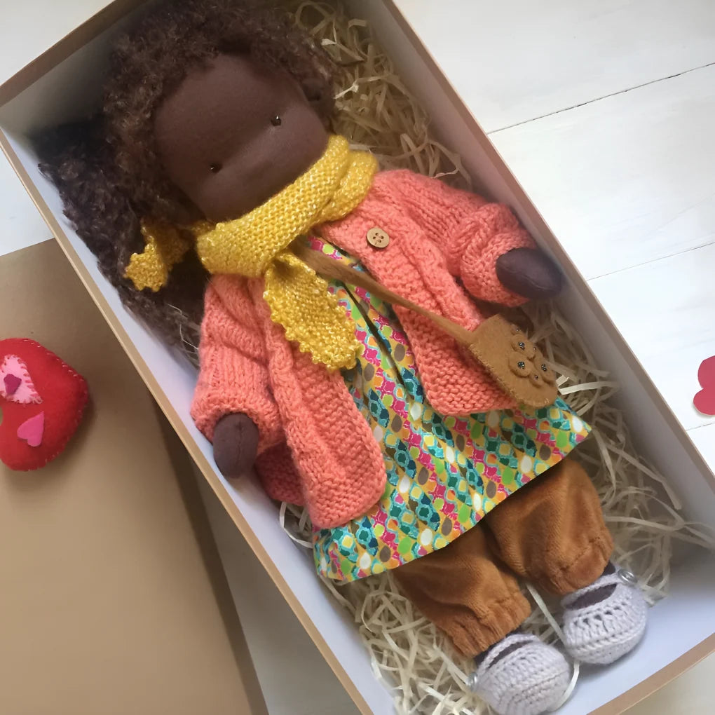 Waldorf Doll Cotton Exterior Wool Filling