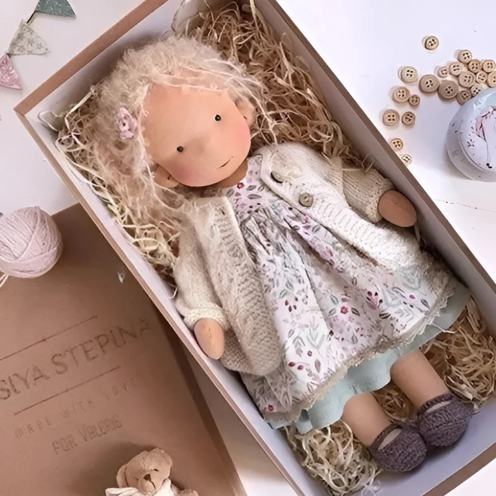 Waldorf Doll Cotton Exterior Wool Filling