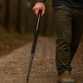 Walking Stick Button-Activated Pop-Up Shock-Absorbing Grip