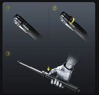 Walking Stick Button-Activated Pop-Up Shock-Absorbing Grip