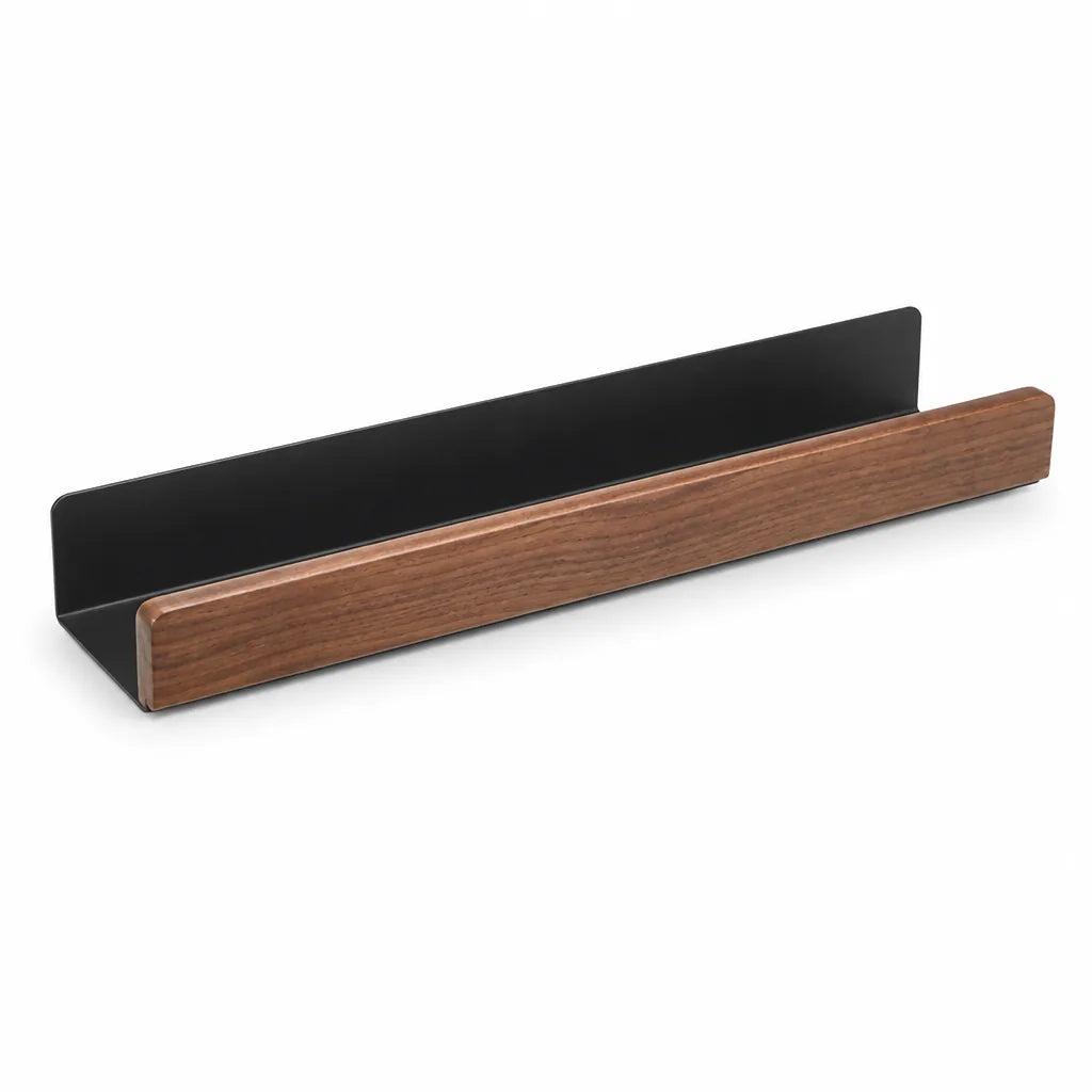 Wall Bathroom Shelf Self-Adhesive Solid Wood Water-Resistant