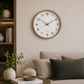 Wall Clock Scandinavian Solid Wood Silent Sweep
