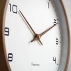 Wall Clock Scandinavian Solid Wood Silent Sweep