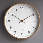 Wall Clock Scandinavian Solid Wood Silent Sweep
