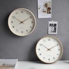 Wall Clock Silent Quartz Minimalist PVC 9.45 Inch