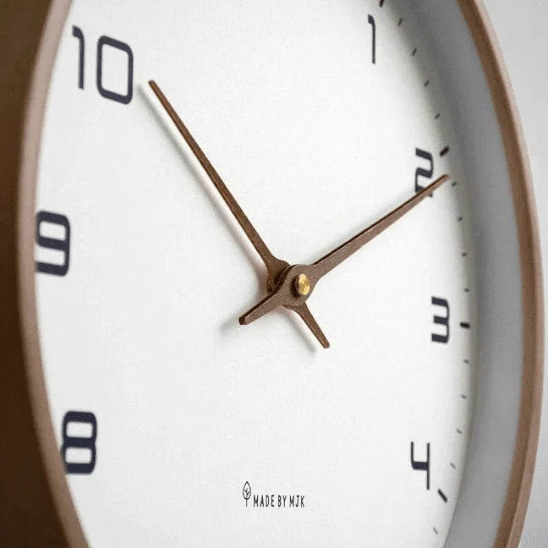 Wall Clock Silent Quartz Minimalist PVC 9.45 Inch