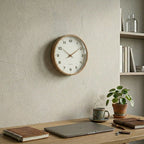 Wall Clock Silent Quartz Minimalist PVC 9.45 Inch