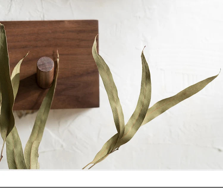 Wall Coat Rack Solid Wood Round Hooks 4-6 Hooks